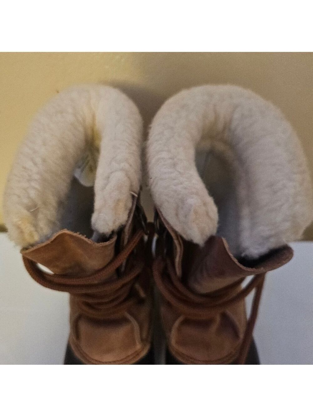 Sorel Boots Women’s Alpine Winter Brown Leather Insulated Faux Fur Ski Snow - Picture 4 of 11